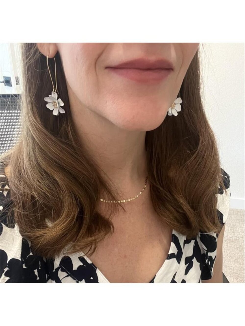 Bohemian Flower Long Dangle Drop Earrings